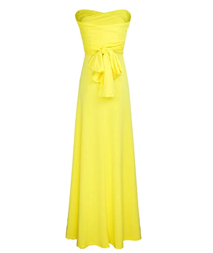 Image of Sexyshine Women's Backless Gown Dress Convertible Multi-Way Wrap Halter Cocktail Dress Bandage Bridesmaid Long Dresses