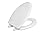 Centoco Elongated Toilet Seat Soft Close, Closed Front with Cover, Molded Wood, Made in the USA, 900SC-001, White