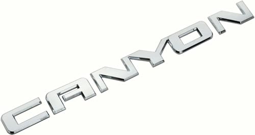 Emblema de Canyon cromado con relieve 3D para renovar la elegancia lateral de tu camioneta