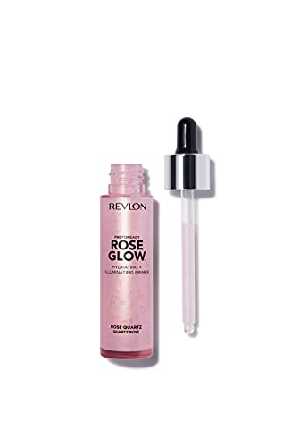 Face Primer By Revlon, Photoready Rose Glow Face Makeup For All Skin Types, Hydrates, Illuminates & Moisturizes, Infused With Quartz And Hydrating Oil Beads, Rose Quartz, 1 Fl Oz #TOP2