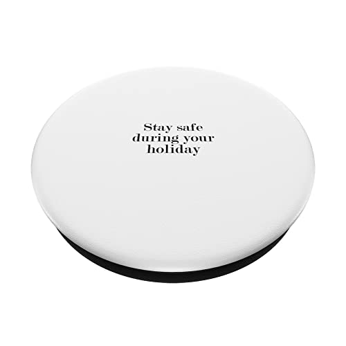 Stay safe during your holiday PopSockets Swappable PopGrip, Black - Image 2