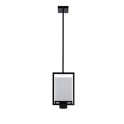Luminaire suspendu industriel MOCHAMIK noir en fer pour salle à manger et îlot