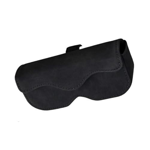 Étui de rangement pour lunettes de voiture beige magnétique haut de gamme