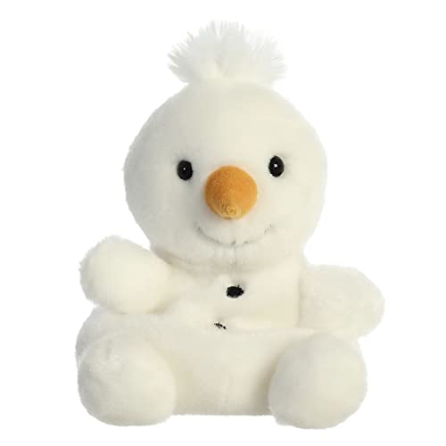 Bonhomme de neige blanc Aurora World 12,7 cm peluche deco Noel