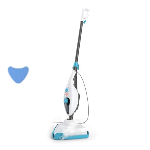 Vax Steam Clean Multi Steam Cleaner, Portable Handheld and Floor Steam Mop, 9 Accessories for the Oven, Bathroom and Home, Easy to Carry, 1300W, 2.1kg, White and Blue, S85-CM
