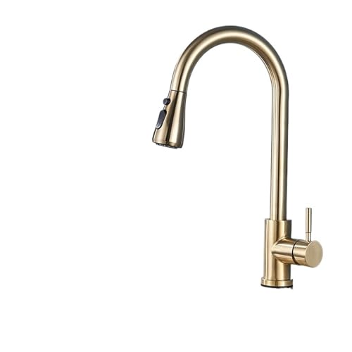 JQQJZLC Fregadero de la Cocina Gourmet de la Cocina Gourmet Grifo de la Cocina del Grifo del Grifo del Grifo del Grifo del Grifo del Grifo Black/Blanco/Dorado (Color: Tipo d Negro Mate)