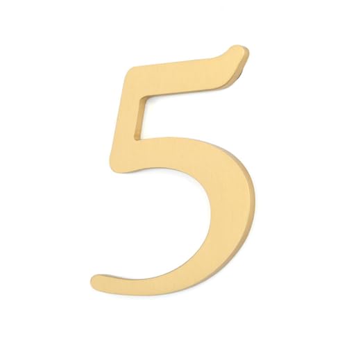 TopHomer Mailbox Numbers Sticker Waterproof Number Self Adhesive for Signs, Door, Cars, Trucks, Home, Business, Address Number,Raised 3D Effect(Number 5)