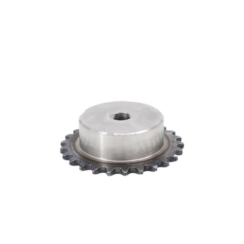 Bevel Gear Pinion Hardware Mechanical 04C Chain Drive Sprocket 25-45Tooth 45# Steel Chain Gear Pitch 6.35mm Industrial Sprocket Wheel(25 Teeth)