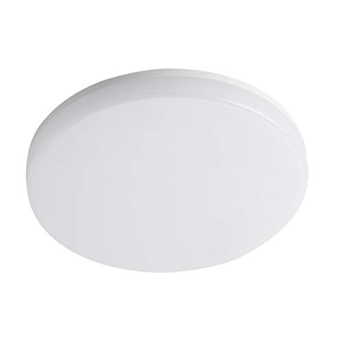 IP54 Waterproof Outdoor Outside Bulkhead Wall Ceiling Mounted LED Garden Light Fitting Lighting (24W - Neutral White - No Sensor - Round)