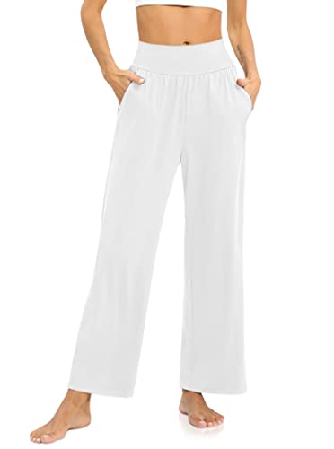 Dibaolong Womens Yoga Pants Loose Wide Leg Comfy Lounge Pajamas Pants High Waisted Sweatpants With Pockets #TOP18