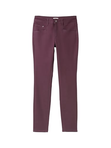 Tom Tailor Damen Coated Alexa Skinny Jeans in Leder-Optik, 35796 - BlackBerry, 32/32 – Ansicht 3