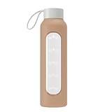 Ajustement précis : Housse de protection pour bouteilles en verre – compatible uniquement avec une bouteille en verre en borosilicate