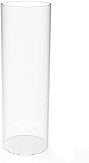 FixtureDisplays? Clear Acrylic Tube 4" (Nominal) Diameter (3.937" Exact Outside dim) x 12" Long, 5/64" (2mm) Wall Open Ended 15139-12"-1PK