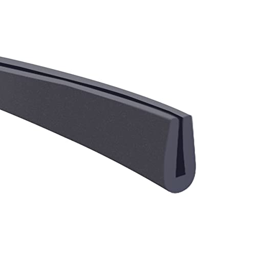 Fransande Caoutchouc Profil U Bordure de Protection Joint de Protection de Bord de Tôle Longueur 10m,Largeur 3mm,Hauteur 6mm