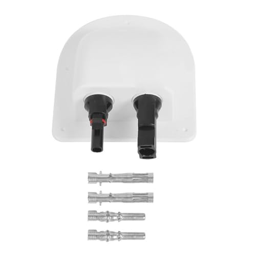 SPONGL Waterproof Campers Solar Panel Connector Cover Solar Junction Box Cable Entry Glands for Secure Roof Installation