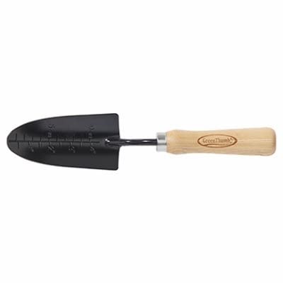Trasplantador de jardín mango de madera 11 pulg. miniatura 1