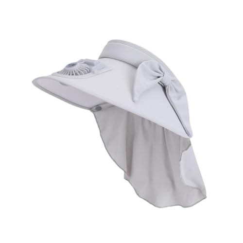 Chapeau de soleil ventilateur avec visière rétractable ventilé - 6