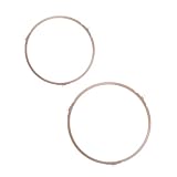 Yardwe Anelli di Supporto per Piatto Rotante Microonde 2 Pezzi in Pp Design a Tre Ruote Leggero e Resistente per Uso Quotidiano in Cucina Colore Casuale