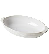 Feenmai Casserole Dishes for Oven, 12 Oz Ceramic Baking Dish, 9 x 8 inch Oval Deep Lasagna Pan, P...