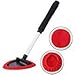 Aebitsry Windshield Cleaner Tool,Car Window Windshields Washing Brush, Wonder Cleaning Inside Interior Auto Glass Wiper Kit with Extendable Handle, 2PCS Washable and Reusable Pads (Red)