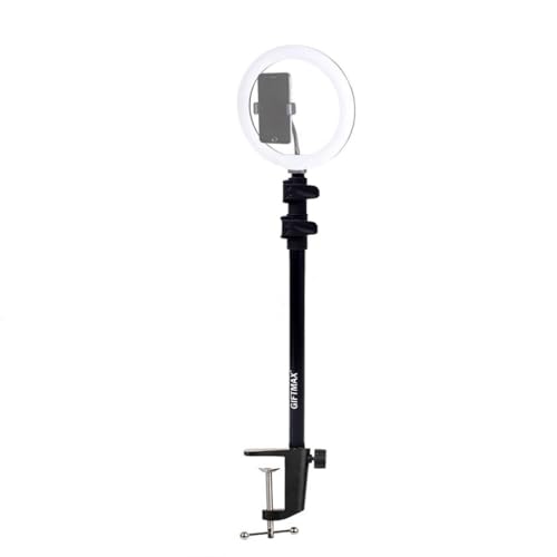 Image of GIFTMAX 18 Inch LED Ring Light with Stand | 2 Color Modes & Dimmable Brightness | Remote Control | for YouTube, Makeup, Vlogging, Video Shoot, Live Streaming | Compatible with iPhone & Android