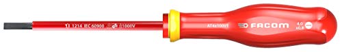 Facom AT4X100VE TOURNEVIS PROTWIST® isolé 1000 Volts pour vis à fente