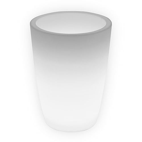 Danieli Lampada Vaso Luminoso da Giardino Cypress a LED | in Resina Anti-Ingiallimento | Luce Bianco Neutro 4000 k| LED IP67 | Made in Italy | Trasformatore IP20 da 1,8 mt | cm 40x53 | kg 2,2