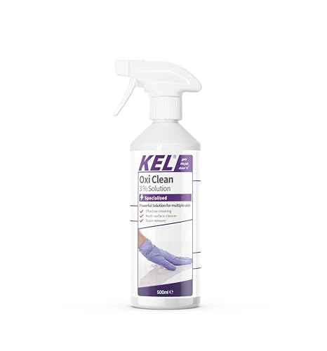 KEL - Oxi Clean | Hydrogen Peroxide 3%, 10 Vols | Organic, Laundry Stain Remover - 500ml