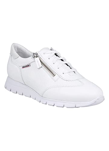 Mephisto Mobils Donia - Zapatillas de piel para mujer, Color blanco., 39 EU