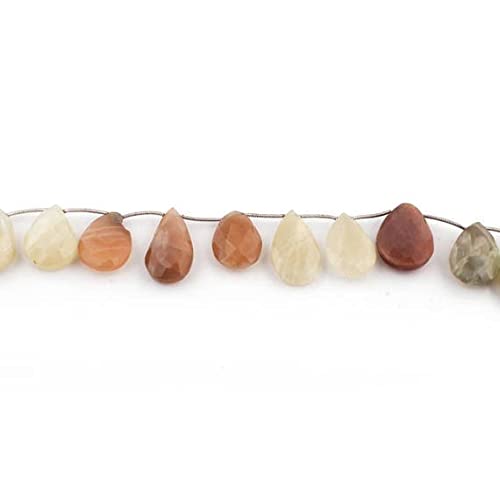 Multi Moonstone pierre naturelle briolette poire pour bijoux haut de gamme