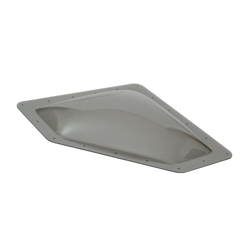 Eapmic RV Skylight Replacement, 18"x26" Outer Dome Fits Standard 14"x22" Openings, RV Roof Vent Lid Cover, Skylight Cover for RVs Campers Bathroom Shower Sunroof (Smoke, 24" x 11")