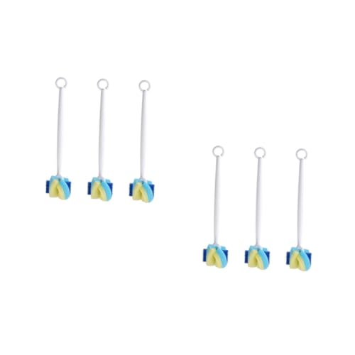 OATIPHO 2 Series Escobilla para Biberones Y Mango De Plástico Abs Cepillo para Limpieza 3 Piezas*2