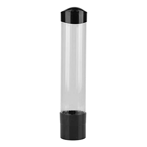 FRENYEAR-Wall-Mounted-Plastic-Drinking-Water-Cup-Glass-Dispenser-Holder-Rack-and-Storage-Black