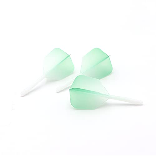 Cuesoul Integrated Dart Shaft And Flights Green-Big Wing Shape Graduated Color,Size S #TOP3