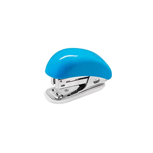 Grampeador Plástico Mini para 20 Folhas 6,8cm Azul, BRW