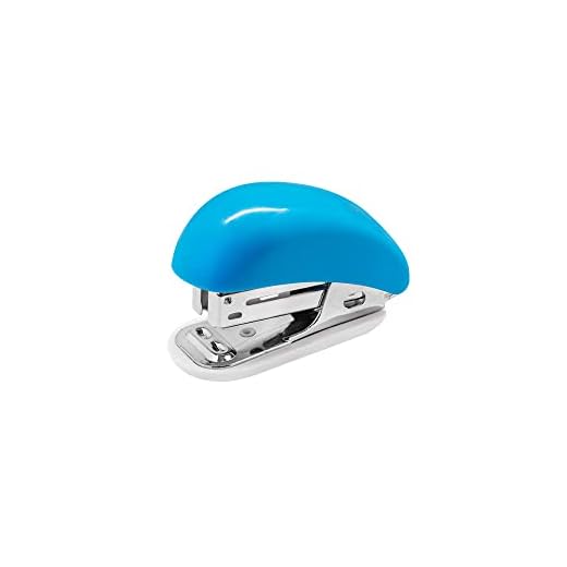 Grampeador Plástico Mini para 20 Folhas 6,8cm Azul, BRW