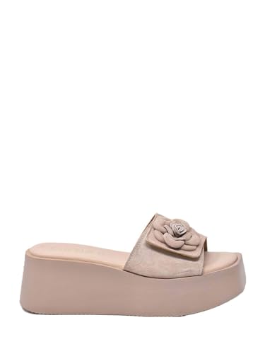 Sandales compensées pour vos sorties d'été femme beige Cb65778-c