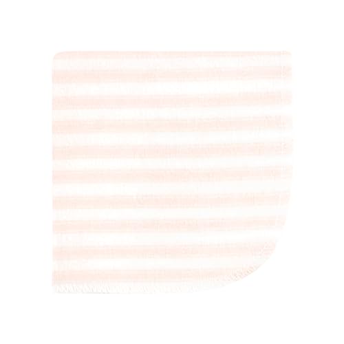 Image of Hudson Baby Unisex Baby Flannel Cotton Poly Washcloths, Pink Dainty Floral 10 Pack, One Size