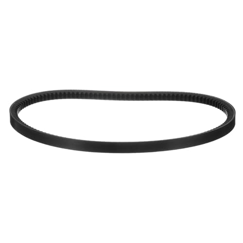 Image of uxcell AX28 EPDM V-Belt, Raw Edge Cogged Industrial Rubber V Belt 1 /2 inch Width x 28 inch Inside Circumference
