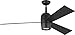 Monte Carlo 3ALBR60MBKD Alba 60" Ceiling Fan with LED Lights and Remote Control, 3 Blades, Midnight Black