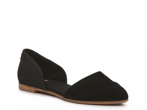 TOMS Women's Jutti Flat, Black Ii, 8 M US