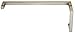 C.R. Laurence SQ8X18BN CRL Brushed Nickel SQ Series Combination 8" Pull Handle 18" Towel Bar