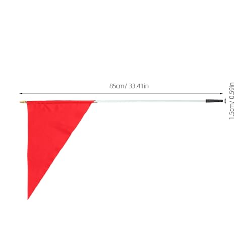 Mástil para bandera triangular de moto que soluciona la falta de visibilidad 3