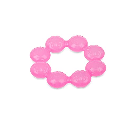 Image of Nuby IcyBite Soother Ring Teether, Pink, 1 Count