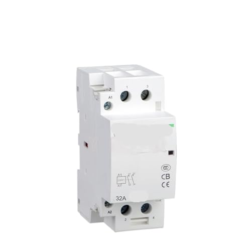 Contacteur modulaire 2P 32A 220V 2NO pour rail DIN de maison et hôtel