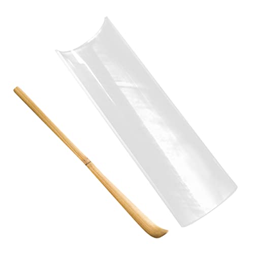 Wooden Glass Tea Scoop, Japanese Style Tea Ceremony Accessory