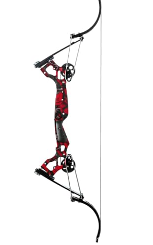 Oneida Osprey Bowfishing Bow with Aluminum Upgrade, Red Deadfin, Right Hand (Medium)