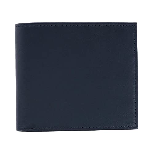 Trafalgar Men's Sergio Genuine Leather 8-Slot Bi-Fold RFID Wallet, Black