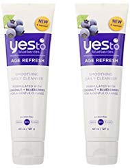 Yes To Blueberries Smoothing Cleanser, 4.5 Ounce (Pack of 2)