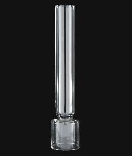 Image of B&P Lamp 2 Inch by 10 1 /4 Inch Kosmos #14 Style Clear Glass Lamp Chimney for Vintage and Antique Style Globes